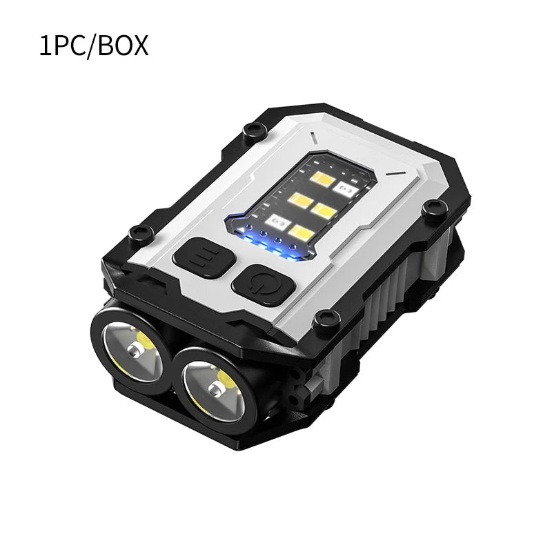 Multifunctional Mini Flashlight Portable EDC Keychain Work Light USB Rechargeable Flashlight With Magnet Camping Pocket Lanter