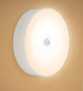 LED Smart Human Body Sensor Night Lamp Emergency Automatic Lighting USB Charging Wireless Magentic Suction Use Night Light