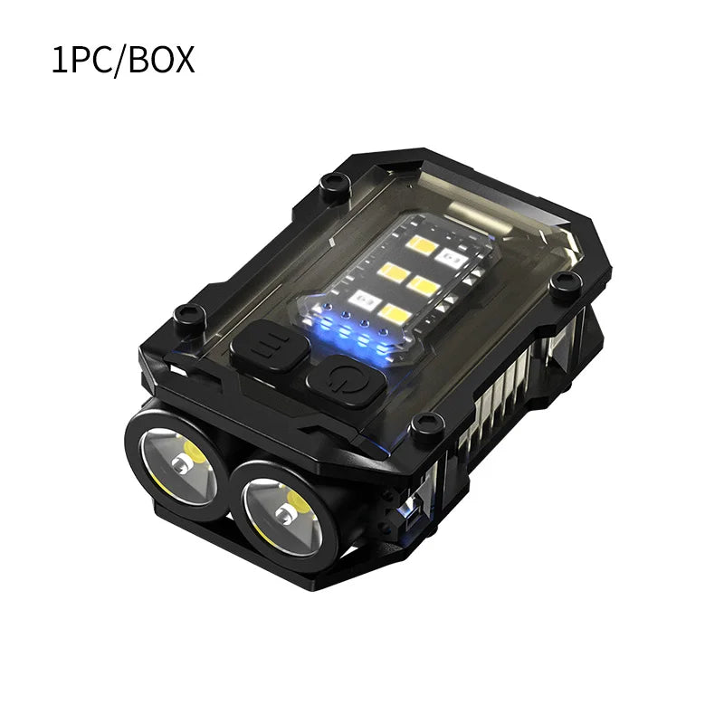 Multifunctional Mini Flashlight Portable EDC Keychain Work Light USB Rechargeable Flashlight With Magnet Camping Pocket Lanter